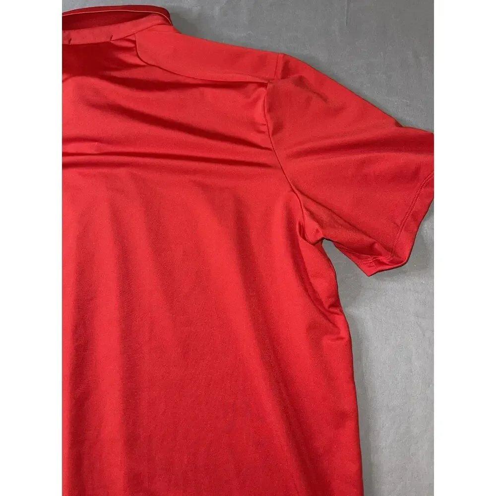 RLX Ralph Lauren Red Golf Polo XL Embroidered RCC Crossed Clubs Logo